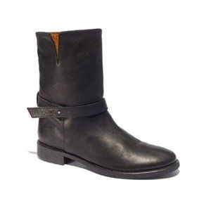 Madewell the Biker Boot Black Leather